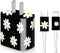Charger Skin Charger Decal Wrap Compatible with iPhone 18W / 20W Charger Wall Charger Stickers Daisies......
