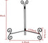 Plate Stand, 8 Inch Plate Holder Display Stand 1 Pack, Black Metal Picture Stand Picture Frame Easel for Home Office Exhibition Reception...