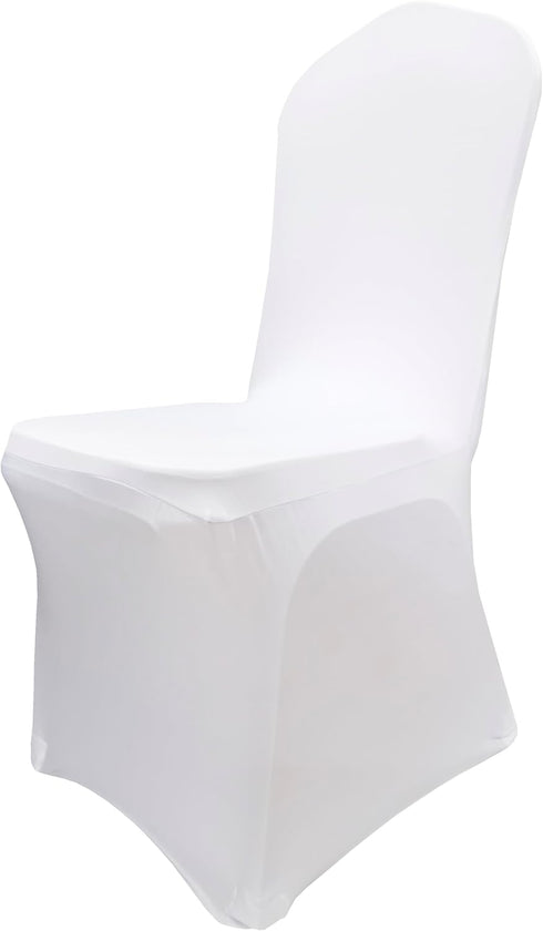 Stretch Spandex Dining Chair Cover Covers Slicovers for Wedding Banquet Dining Room (White)...