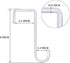 8 Pack White Vinyl Fence Hooks, 2 x 6 inch Pergola Patio Hooks Hangers for Hanging Plants, Planters, Bird Feeders, Lights, Lanterns, Tools...