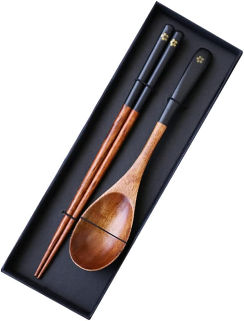 1 set Chinese Portable Friendly Party Lunch Chopsticks Picnic Cutlery and Dinner Home Wooden Style Table Pouch Tableware Reusable Case Flatware Di...
