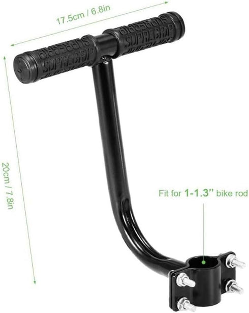 WANLIANG Bicycle Rear seat Handle, Mountain Bike Road Bicycle Handlebar, Bicycle Rear seat armrest Accessories (Bend)...