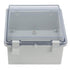 Junction Box IP65 Dustproof Waterproof ABS Plastic Project Box Hinged Shell Universal Electrical Enclosure Clear Cover 5.91 x5.91 x3.54inch(150 x1...