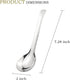 7.28 Inches Asian Soup Spoons Stainless Steel Chinese Soup Spoon Set of 4 Soup Spoons Silverware Cucharas Para Comer for Ramen Pho Miso Dumplings ...