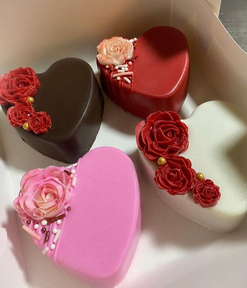 Silicone Rose Mold Non-stick BPA-free baking candy Silicone Jelly pudding Candy Mold Baking appliance Set Ice Cube tray Chocolate candy mold Kit W...