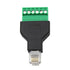 5Pcs RJ11 Male to 6 Pins Screw Terminal Block Adapter for Cat3 Telephone Handset Cords Extender, RJ12 6P6C Modular Connector...