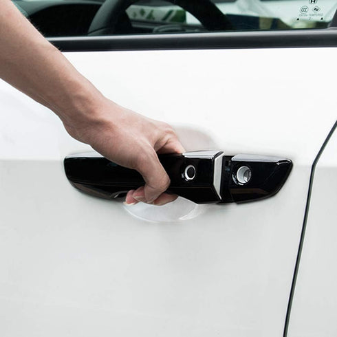 Exterior Door Handle Cover Trim for Honda Civic 10th Gen Accessories 2016 2017 2018 2019 2020 2021 with Smart Keyhole (Glossy Black)...