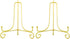 Artliving (2 pack 6 Inch Iron Display Stand, Gold Iron Easel Plate Display Photo Holder Stand, Displays Picture Frames, Cookbooks, Decorative Plat...