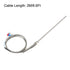 uxcell PT100 Thermocouple Temperature Sensors 5mmx200mm Probe with 2M/6.6Ft Wire...