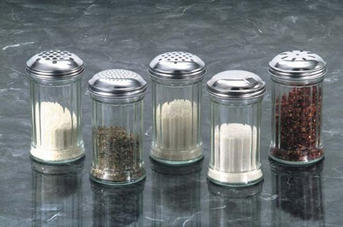 American METALCRAFT, Inc. American Metalcraft GLA312 Glass 12 Oz Cheese Shaker with Stainless Steel Lid...