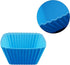 Reusable Silicone Baking Cups of 24 Pack, Square and Round Muffin Baking Liners, Thicken Non-stick Muffin Molds, 4 Colors, BPA-Free...
