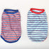Dog Tank Top T Shirts, 2Pcs Blue Stripe Shirt for Small Dogs Cats Pets Clothes...
