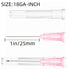100 Pack 18 Gauge 1 Inch Dispensing Accessories, Individually Sealed Wrapped...