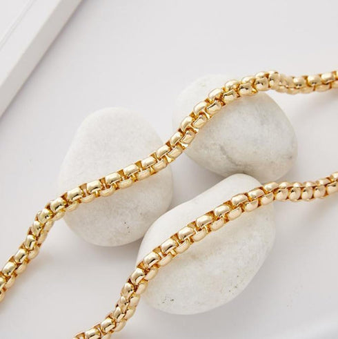 Replacement Metal Purse Chain Strap Handle Shoulder Crossbody Handbag Light Golden 15.75inch...