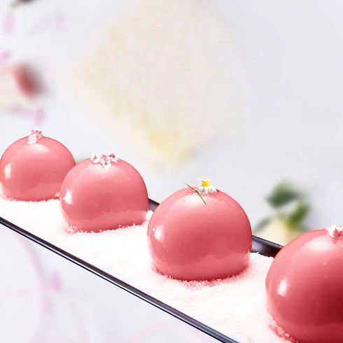15-Cavity Sphere Design Silicone Mold,Baking Mold for Mousse Cake, Fondant Mold Silicone Mold for Baking Cakes, French Dessert Mold for Pastry Cho...