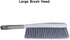 Tian Chen Hand Broom, 14 inch Large Counter Duster, Slightly Stiff Plastic Bristle Brush with Long Handle, Sweep for Furniture, Floor, Bench, Carp...