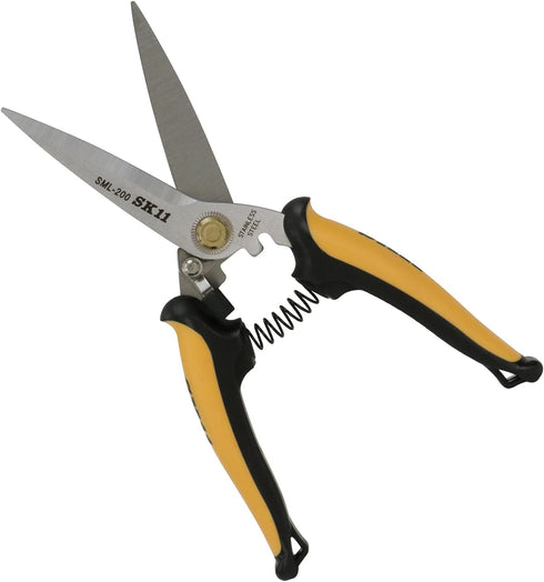 SK11 SML-200 All-Purpose Scissors, Long, For Work, Carpentry and Outdoor Use...