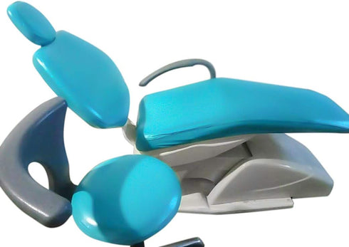4pcs/Set Protective Full Dental Chair Cover Advanced Milk Silk + TPU + Composite Film Waterproof Material (Large Size, Blue)...