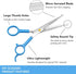 Dog Grooming Scissors Set, Curved Dog Grooming Scissors, Shine Sharp Stainless Steel with Safety Round-Tip, Perfect for Groomer at Home and the Am...