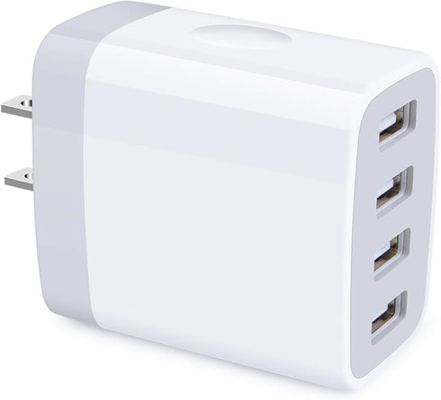 iPhone 16 Charger Box Fast Charging 4.8A Multi Port USB Charger Wall Plug Power Adapter Charging Block Cube Brick for iPhone 16e/16/15/14/SE/13/12...