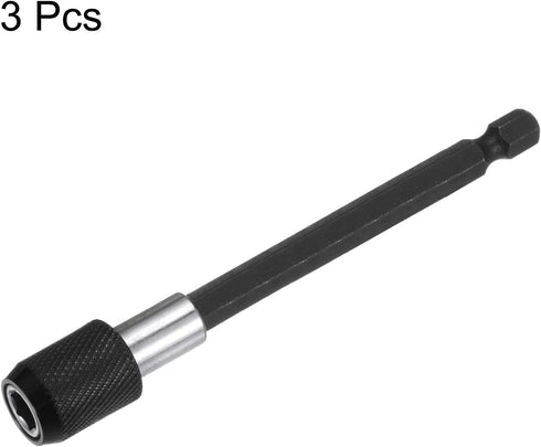 3pcs 100mm Magnetic Screwdriver Bits Holder Extension Quick Release Drill Bit Chuck Adapter with 1/4" Hex Shank for Socket Driver Adapter Power To...