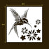Hummingbird Stencil | Inspirational Awesome Street Art Graffiti Spring Nature Bird Hummingbird Stencils for Painting on Wood, Glass, Wall, Rock, F...