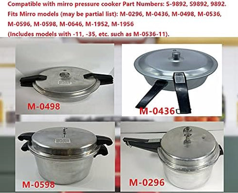 Upgrade S9892 Pressure Cooker Gasket For Mirro Pressure Cooker S-9892 9892 M-0296 M-0436 M-0498 M-0536 M-0596 M-0646 M-1952 Fit ??6 ? 8 QT Models?...