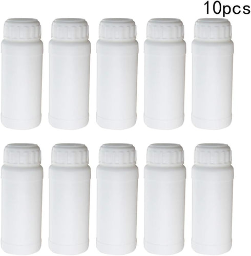 Bettomshin 10Pcs 100ml PE Plastic(Food Grade) Bottles, Wide Mouth Lab Reagent Bottle Liquid/Solid Sample Seal Sample Storage Container Chemical Bo...