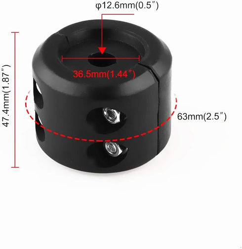 Winch Stopper ATV-SCHS Cable Hook Rubber Stopper Winch Line Saver with Allen Wrench for ATV UTV Winches(Black)...