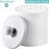 SheeChung Plastic Acrylic Bathroom Vanity Countertop Canister Jars with Storage Lid, Apothecary Jars Qtip Holder Makeup Organizer for Cotton Balls...