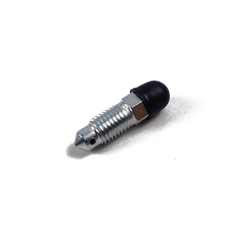 6 PCS Brake Bleeder Screws with Dust Cover,Wheel Cylinder Bleeder Valve,Caliper Bleeder Screw with Rubber Cap 5/16-24 * 1.01 Inch Length, Bleeding...