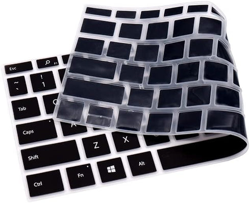 Keyboard Cover for 12.4" Newest Microsoft Surface Laptop Go 2 14" 2022 & Surface Laptop Go 2021 2020 with Touchscreen Keyboard Skin (Black)...