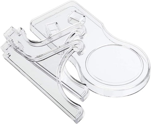 Hipiwe Acrylic Tea Cup Saucer Display Stands Clear Dinnerware Display Easel Stand Teacup Sets Plate Holder, Pack of 5 , High Legs...