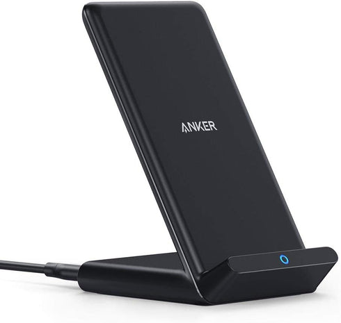 Anker 313 Wireless Charger (Stand), Qi-Certified for iPhone 15/15 Pro/15 Pro Max/14/14 Pro Max, 10W Fast-Charging Galaxy S20, S10 (No AC Adapter)....