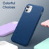 JETech Silicone Case for iPhone 11 (2019) 6.1-Inch, Silky-Soft Touch Full-Body Protective Case, Shockproof Cover with Microfiber Lining (Blue Coba...