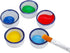 9 Pcs Small Ceramic Paint Palette Bowl Glazed Watercolor Painting Dish for Oil Acrylic Watercolor Gouache...