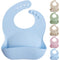 MIGHTY MONKEY Extra Deep Pocket Waterproof Silicone Feeding Baby and Toddler Bib, BPA Free Bibs for Boy, Girl, Adjustable Mess Free Eating and Dri...