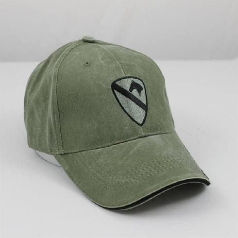 Army Caps 1st Cavalry Division OD Green Ball Cap...
