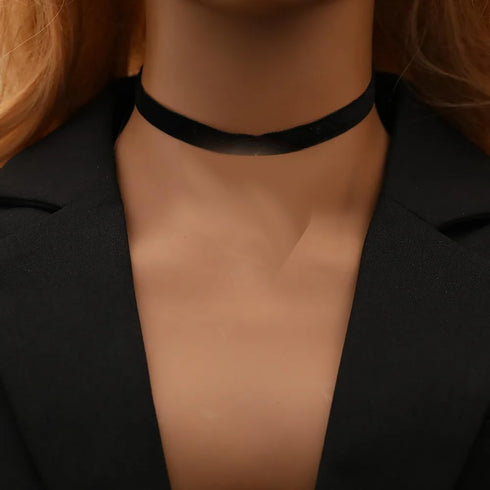Black Choker Necklace for Women 1cm-3cm Wide Black Velvet Choker Necklaces Leather Lace Chocker Tattoo Choker Collar Necklace 90s Choker Necklace ...