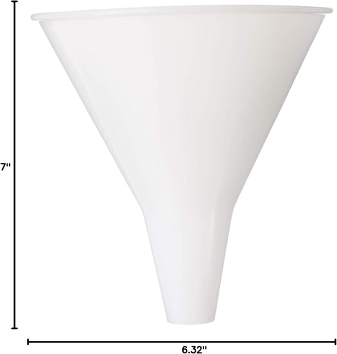 Hutzler Plastic Funnel, 32-Ounce Wide, Natural...