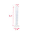 Geesatis 10 Pcs Plastic Measuring Cylinders 50 ml Lab Test Graduated Measuring Cylinder...