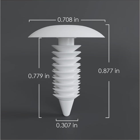 50PCS Lawn Chair Rivets Plastic Nylon Snap Fasteners for Furniture Shelf Tree Rivets Christmas Tree Rivets Spiked Rivets Used for Yard Binding Fas...