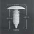 50PCS Lawn Chair Rivets Plastic Nylon Snap Fasteners for Furniture Shelf Tree Rivets Christmas Tree Rivets Spiked Rivets Used for Yard Binding Fas...