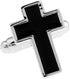 Cross BLK Cufflinks Christian Pair of Black Cuff Links...
