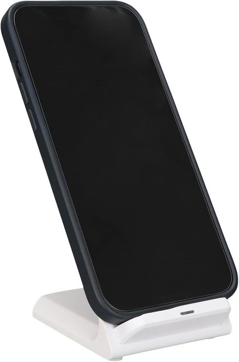 Wireless Charging Stand, Smart Phones Certified 15W Fast Wireless Charger for iOS 13, for iOS 12, for Samsung S22 S21 S20 S10 S9 S8 Note 20 (White...