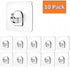 FIGO 10 Packs 15lB(Max) Seamless Small Wall Hooks Adhesive Transparent Seamless Hooks Very Creative, Practical Hook for the Drill-free Wall...