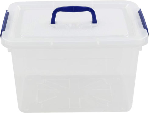 Wekioger Versatile Storage Organizer Plastic Bins with Lid, 12 Quart Latching Box, Set of 1...
