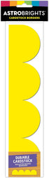Astrobrights Bulletin Board Borders, 2" x 12", Solar Yellow, Pack of 20 Borders...
