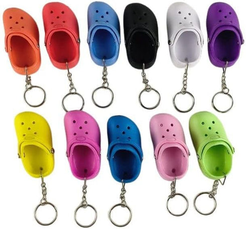 tenghong2021 Women Cute Mini Shoes Keychain Funny Key Buckle Lovely Clog Shoe Bubble Charms Birthday Gifts...
