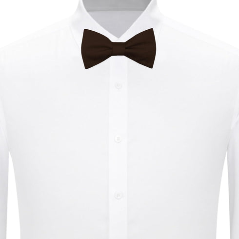 Jacob Alexander Men's Woven Subtle Mini Squares Adjustable Self-Tie Bow Tie...